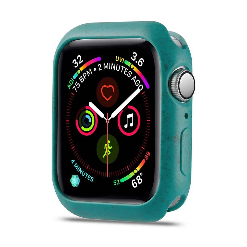 Модный мягкий из высокотемпературного полиуретана защитный чехол для Apple Watch Series 5 4 Case 44 мм 40 мм легкий тонкий бампер для iWatch Shell аксессуары