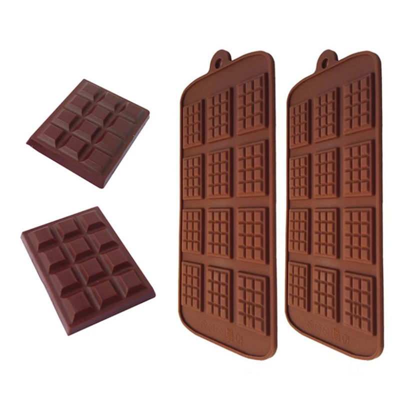 12 Cell Cavity Mini Chocolate Bar Candy Professional Silicone Mould Decor  Cake - AliExpress