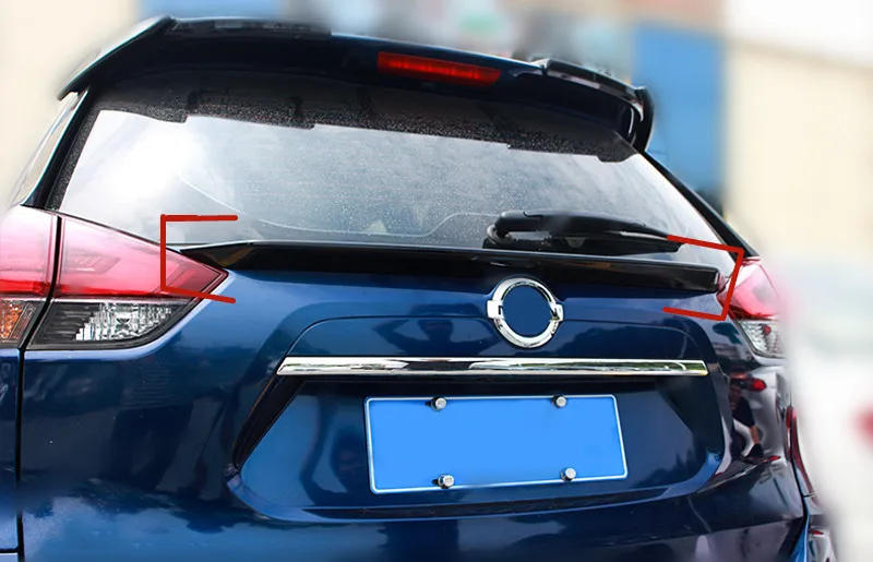Для Nissan X-Trail Rogue T32- автомобильный Стайлинг внешний АБС Автомобильный задний багажник спойлер крыло рамка накладка 1 шт