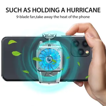 

Portable Cooling Fan Game Mobile Phone Cooler USB Powered Cell Phone Radiator Snap-on Cooling Tool For IPhone/Samsung/Xiaomi