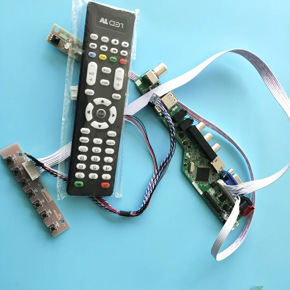 

Комплект для B133XW01 V2/V0/V1/V3/V4/V5/V7 1366x76 8 LED LVDS AV 40pin ЖК-экран Аудио VGA пульт дистанционного управления Doard HDMI панель ТВ USB