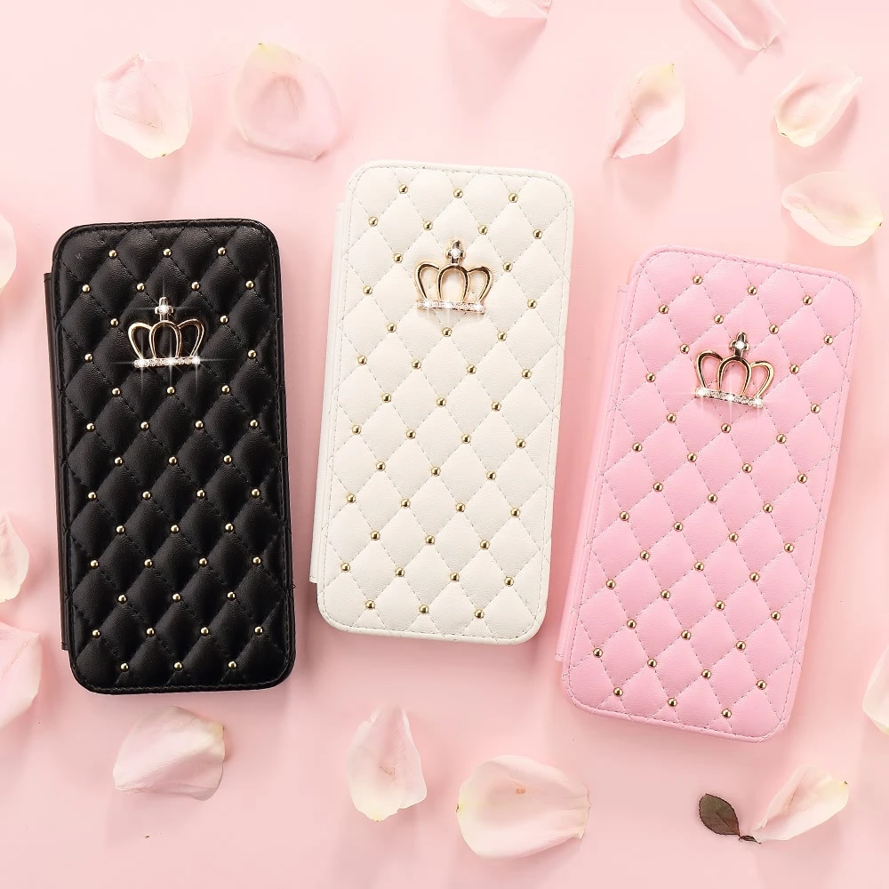 Противоударный женский роскошный чехол-кошелек с короной для Samsung Galaxy A70 A50 A30 A20 A8