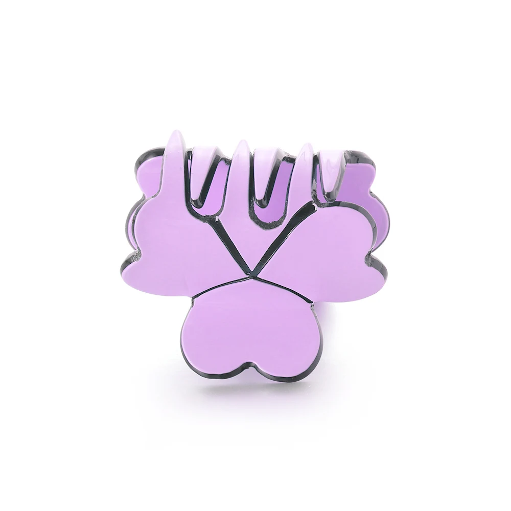(01)Purple 1 шт. Модные женские элегантные акриловые мини шпильки Простые Красочные зажимы для волос Заколки для женщин аксессуары для волос - Цвет: (01)Purple