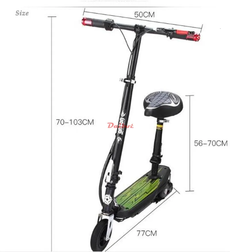 Daibot Electric Scooter For KidsAdults Two Wheel Self Balancing Scooters 6.5inch 24V Portable Folding Mini Electric Skateboard (22)