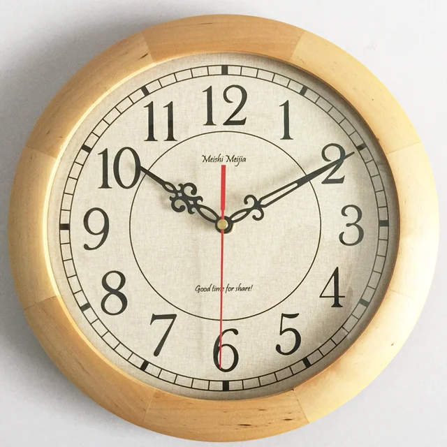Japanese Style Wall Clock Vintage Wood Clock Mechanism Wall Watches Home Decor Bedroom Silent Living Room Duvar Saati Gift FZ569 D