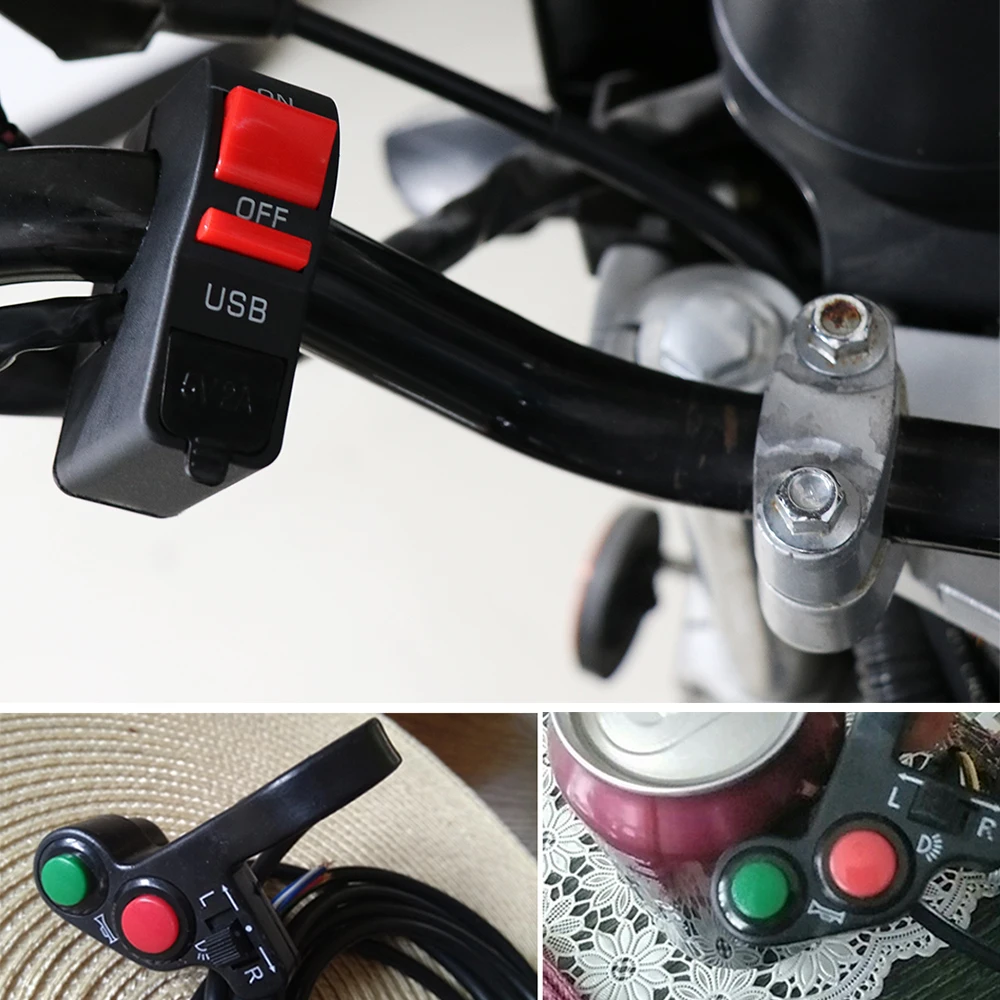 Sclmotos кнопка включения/выключения на руль мотоцикла для противотуманных фар U5 U7