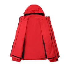 Уличная Водонепроницаемая Женская куртка, популярный бренд, стиль, осень и зима, три в одном, с начесом и плотное пальто