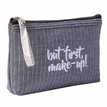 

Makeup Bags for Women Multifunctional Canvas Travel Student Storage Bag Ladies Wash Bag Fabric Zipper Cosmetic Bag Water Proof