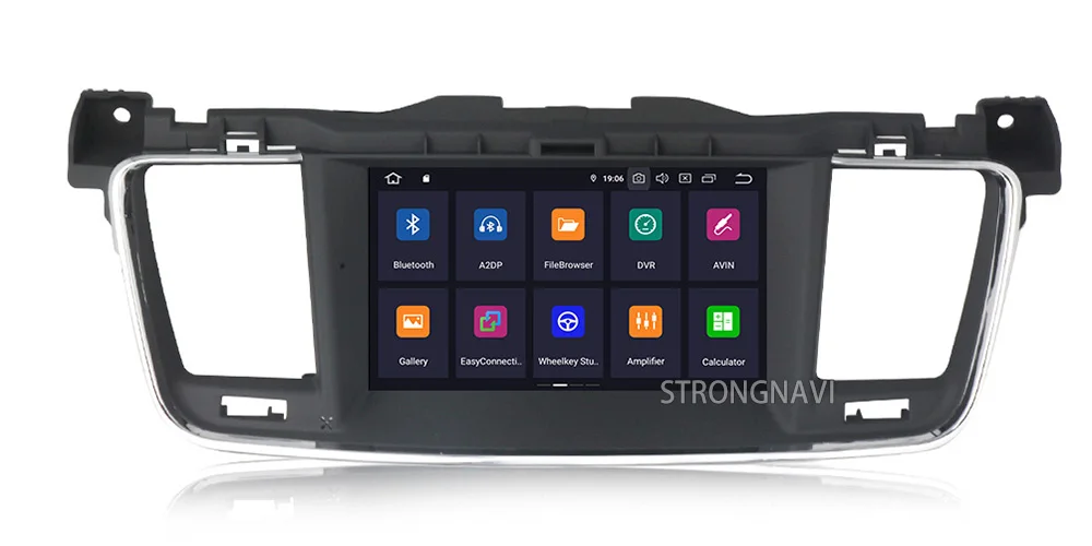 2din 7 дюймов 4G 64G Android 9,0 автомобильный dvd-плеер для PEUGEOT 508 Автомобильный мультимедийный радио плеер с wifi BT gps навигацией