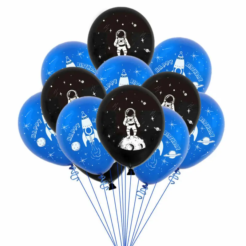 

10pcs Outer Space Astronaut Balloons Rocket Foil Balloons Galaxy Theme Party Boy Kids Birthday Party Decor Favors Helium Globals