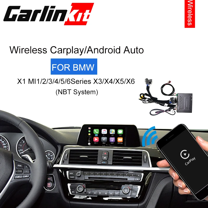 Apple Carplay/Android Auto/Mirrorlink/управление голосом/модифицированный модуль для BMW MiNi/X1/X3/X4/X5/X6 с беспроводной NBT системой