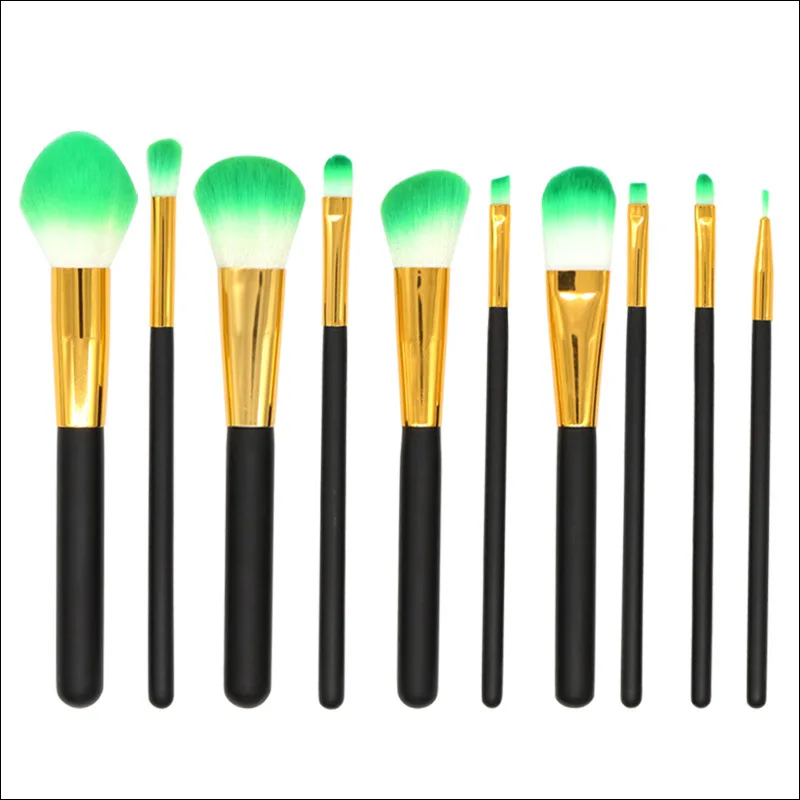 

10pcs Makeup Brushes Beauty Tools Set Foundation Eyeshadow Concealer Lip Make up Brushes Soft Fiber Wooden Handle Makeup Brush