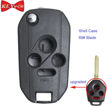 

KEYECU 10pcs for Subaru Forester Impreza Legacy Outback Tribeca Upgraded Remote Shell Case for CWTWB1U811 CWTWBU766 CWTB1G077