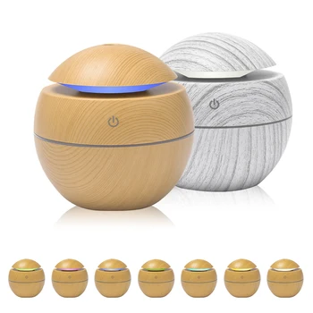 

Mini Air Humidifier Ultrasonic USB Aroma Diffuser Wood Grain LED Night Light Electric Essential Oil Diffuser aromatherapy