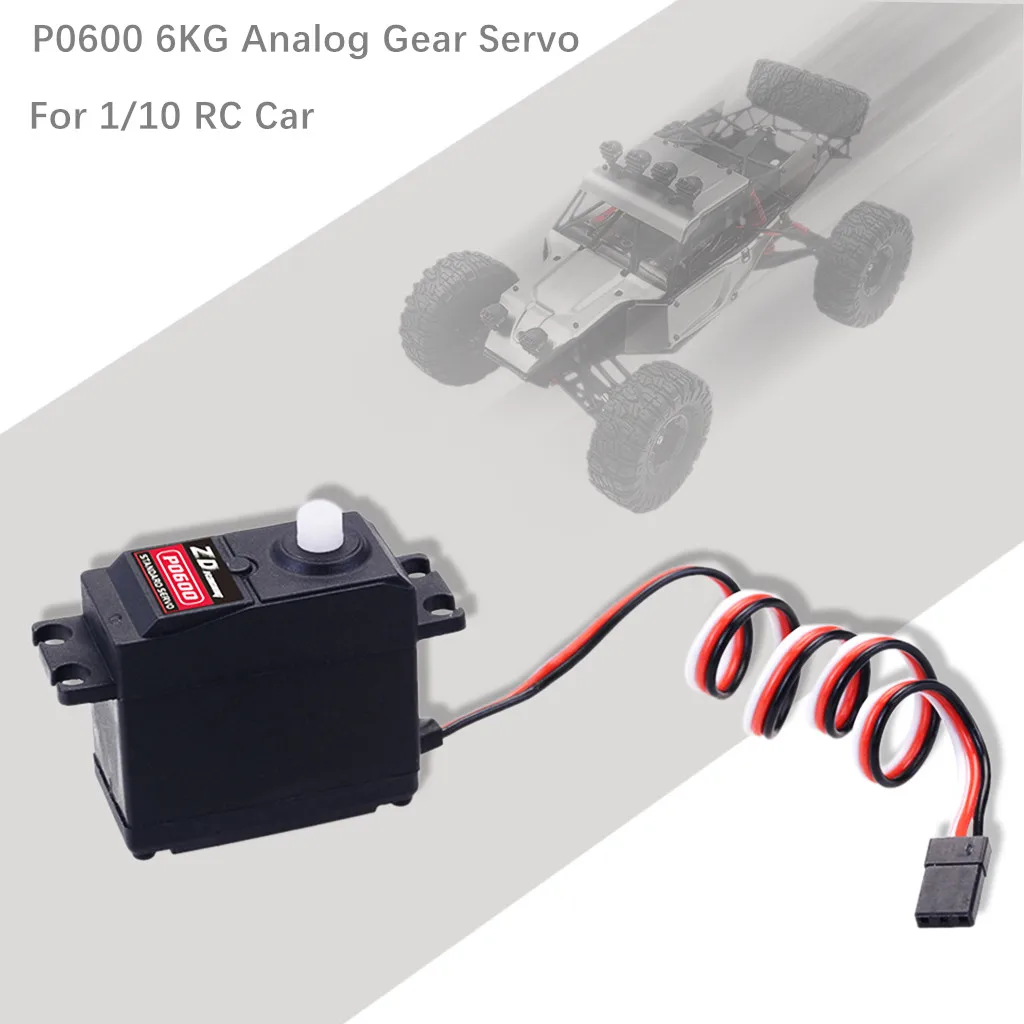 ZD Racing P0600 6 кг аналоговый Шестерни Servo Для 1/10 Redcat LRP Traxxas HPI HSP RC автомобиль|Детали и