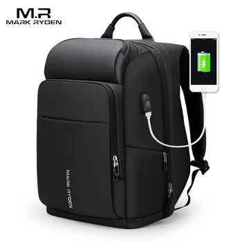 

USB Charge Backpack Men Leather for Travelling Fashion Cool School Backpack Bags for Boys Anti Theft laptop backpack 2020