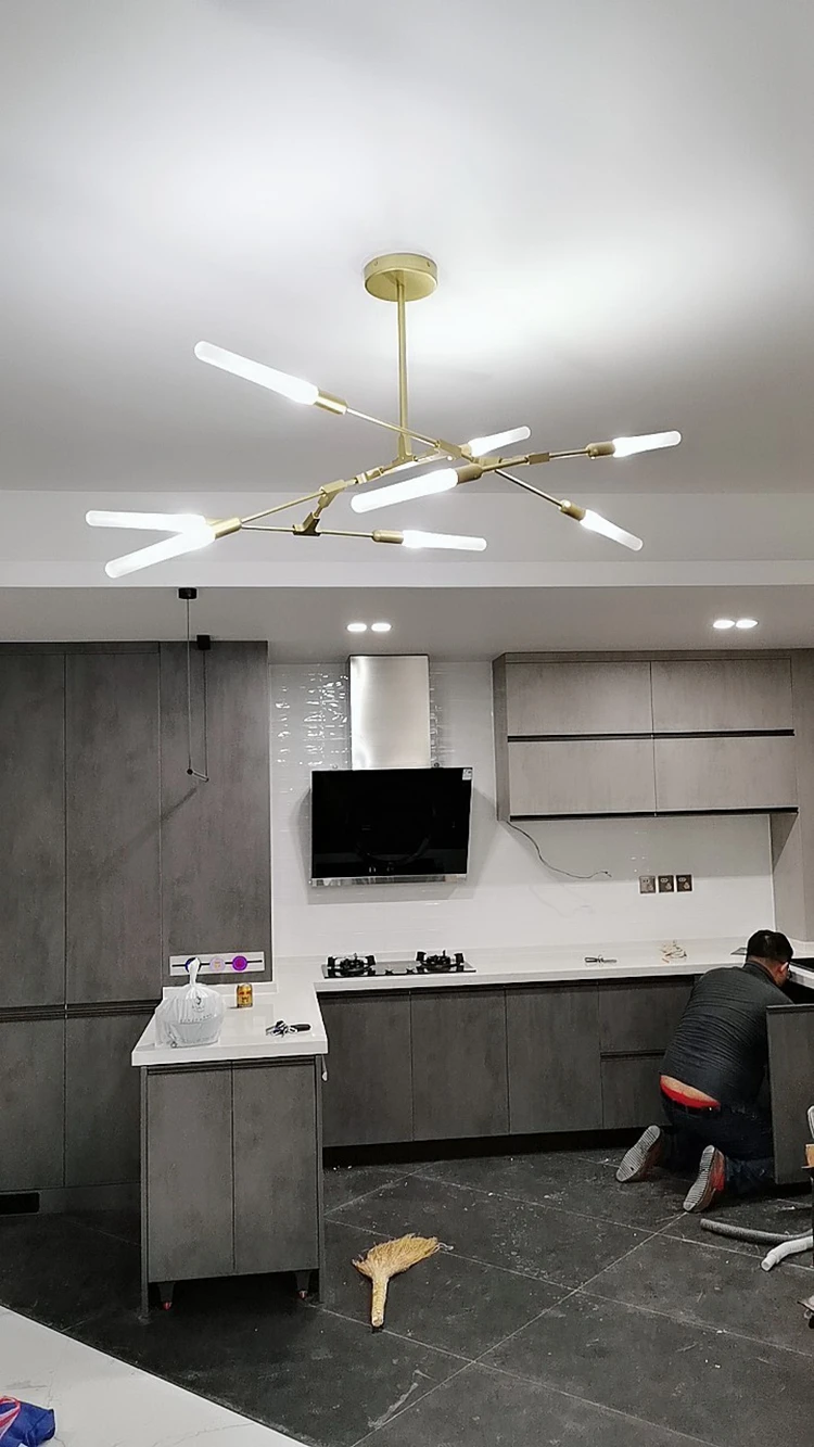 LukLoy Led люстра подвесные светильники ресторан филиал потолочное подвесное Освещение Крытый современный Led дерево кулон Крепление для люстры