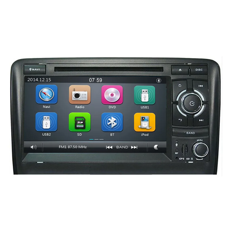 Автомагнитола 2 din мультимедийный DVD плеер GPS навигация Авторадио для Audi A3 S3 ПК