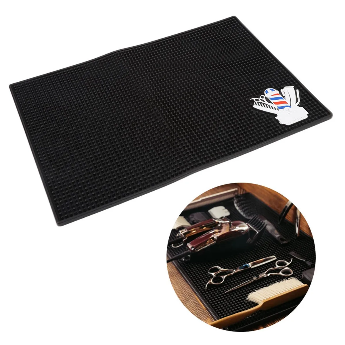 Hairdressing Mat Silicone Dressing Table Pad Hair Styling Station Mat Barber Anti Slip Countertop Mat Salon Hairdresser Tools