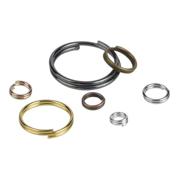 

200Pcs/Lot Double Loops Open Jump Rings Diy Crafts Findings Accessories Split Rings Connectors For Jewelry Making Supplies