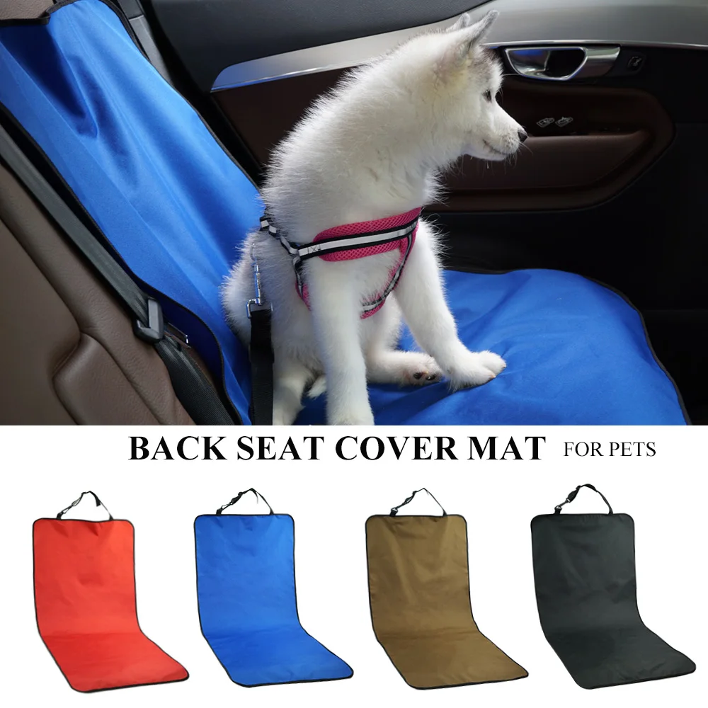 Cubierta de asiento de coche para mascotas impermeable volver Protector trasero seguridad de accesorios para mascotas perro portador trasero de coche alfombrilla para asiento trasero