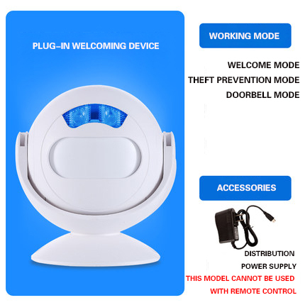 In Five Llanguages Welcome To Sensor Entrance Shop Ding Dong Listing Commercial Infrared Greeter
