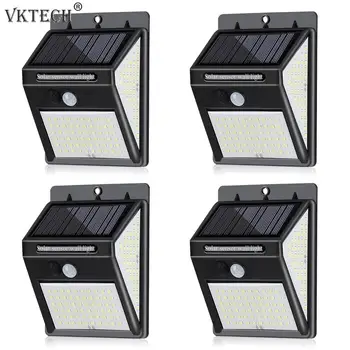 

1/2/4pcs Solar Motion Sensor Outdoor Wall Light Waterproof 140LED 3 Modes Garden Courtyard Porch Driveway Lamp Solar Light