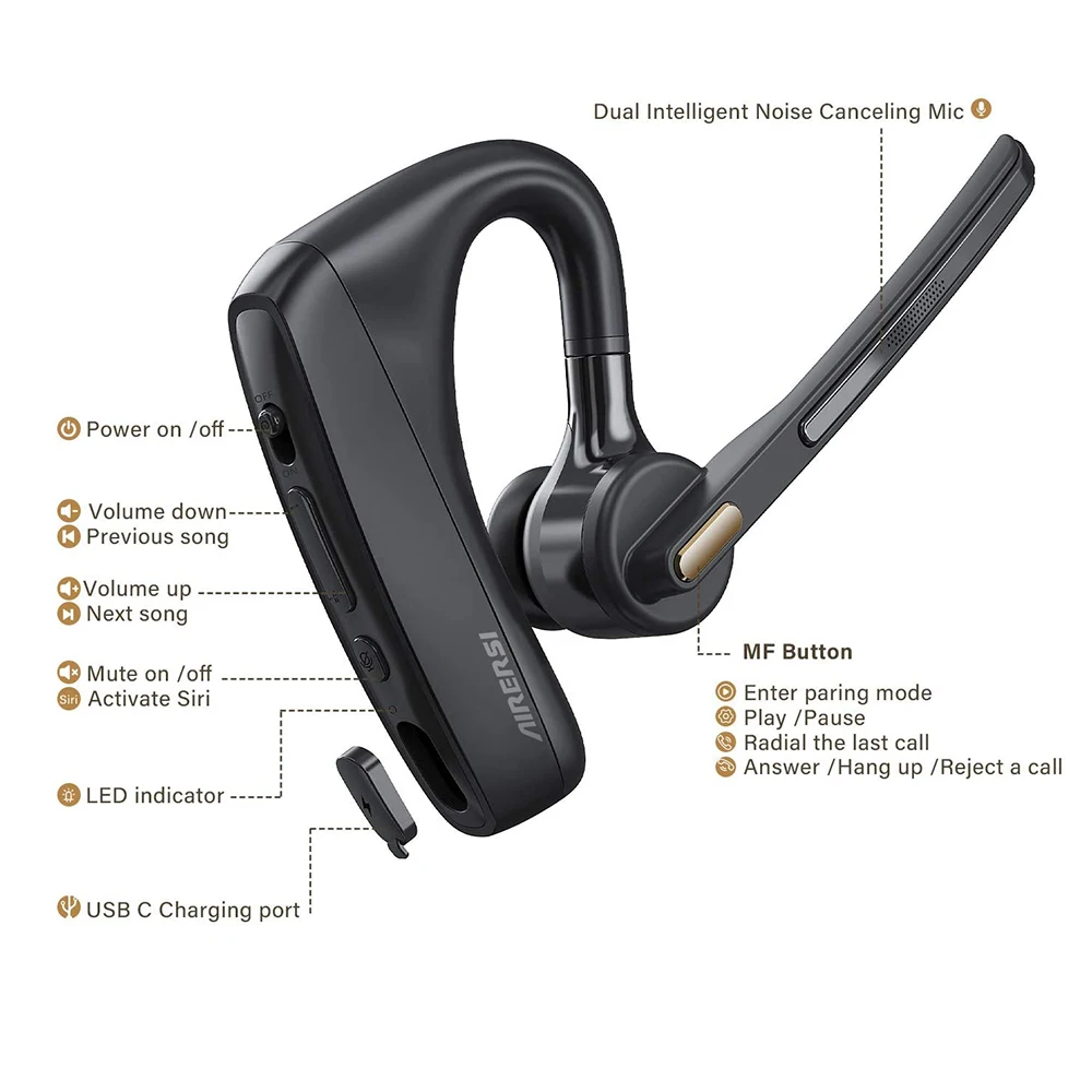 Newest K15 Bluetooth Earphone Handsfree 5.0 Headphones Noise Reduction Wireless Headset With CVC8 Dual Mic For All Smart Phones Newest K15 Bluetooth Earphone Handsfree 5.0 Headphones Noise Reduction Wireless Headset With CVC8 Dual Mic For All Smart Phones