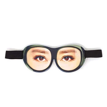 

3D Funny Eyeshadow Soft Sleep Eye Mask with Adjustable Head Strap for Travel, Game, Party, Rest, Sleeping, Etc