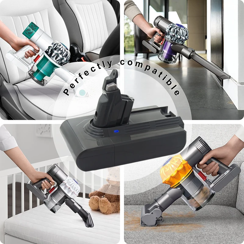 Литий ионная аккумуляторная батарея 3000 мАч 21 6 в для пылесоса Dyson V6 DC58 DC59 DC61 DC74 DC62