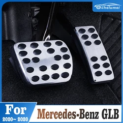 Pédales d'accélérateur de voiture en aluminium, couvercle de pédale de frein de plaque pour mercedes benz classe A et classe B GLB 2020, accessoires 