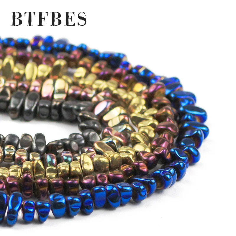 BTFBES Нерегулярный натуральный гематит гравий камень амулет проставка свободная