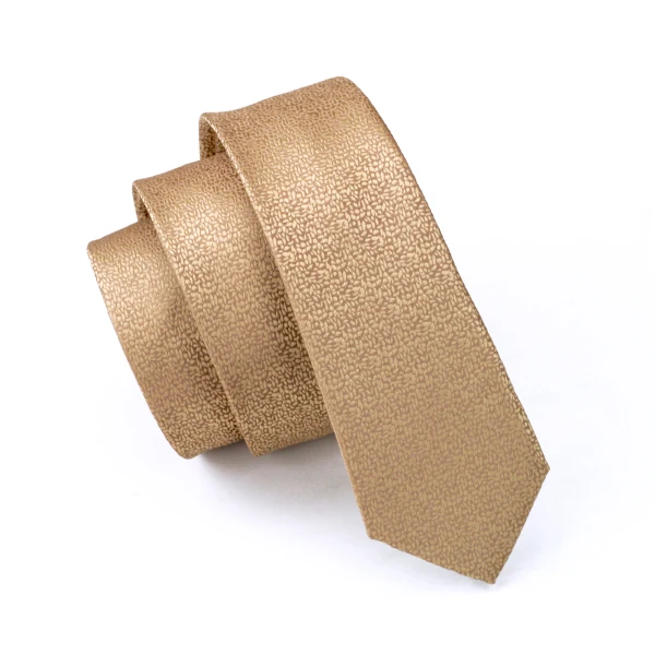Hi-Tie коричневый 6 см ширина тонкий галстук для мужчин шелк 14 видов стилей Пейсли тонкий узкий мужской галстук шоколадный Свадебный галстук - Цвет: E-030