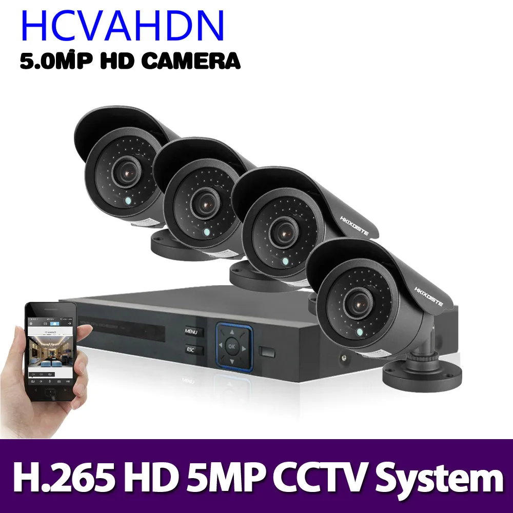 

Security Camera System 4ch CCTV System DVR Security System 4CH 2TB 4 x 5.0MP Security Camera 5.0mp Camera DIY Kits