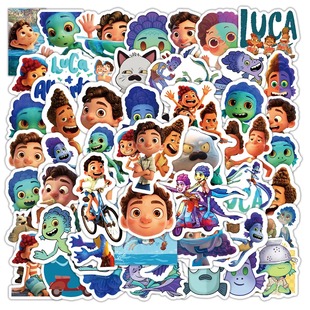 10/30/50PCS Movie Luca Graffiti Stickers Car Bike Travel Luggage Phone Laptop Waterproof Funny Kid Cartoon Sticker Decals Toy