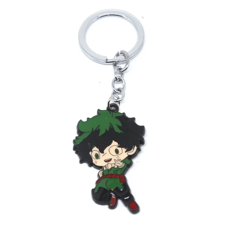 My Hero Academy брелки фигурки DEKU Midoriya Izuku Bakugou кацуки металлический чавейру брелок Коллекция ювелирных изделий подарок - Цвет: keychain E