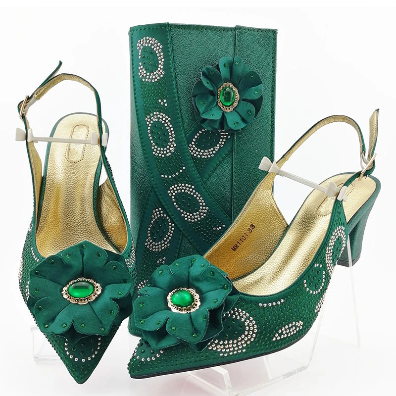 New Spring Shoes Platform Women Shoe and Matching Bag for Nigeria Party High Quality Italian Shoe and Bag Set for Party In Women