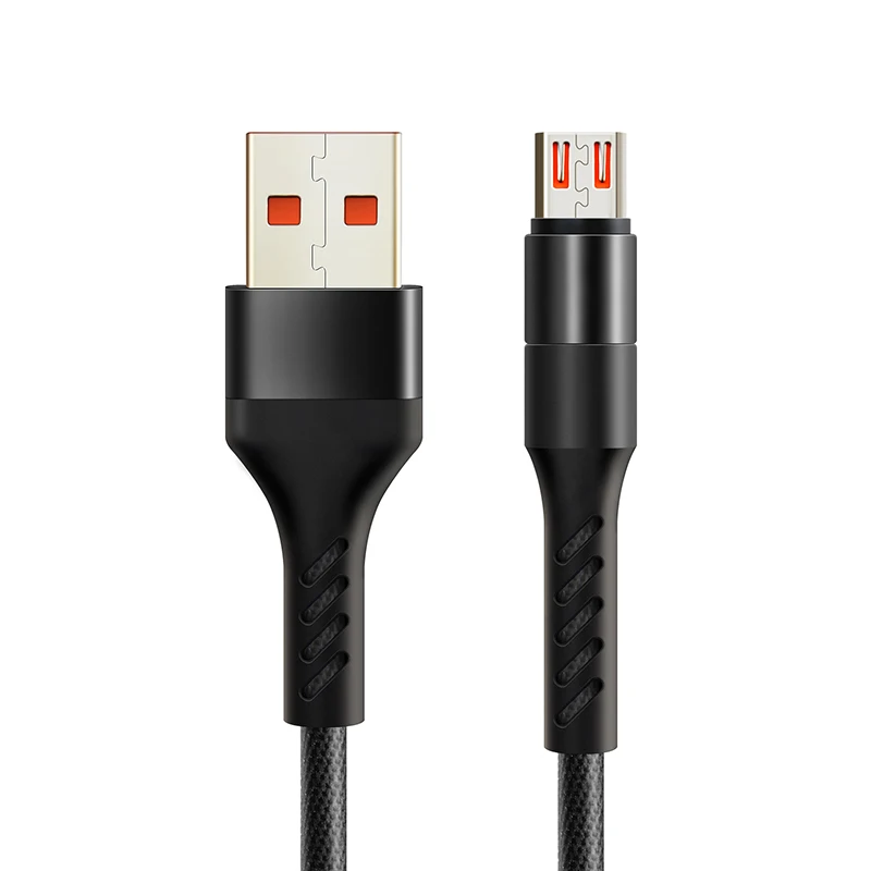 Черный CABLETIME Micro USB Mobile Cable USB Cable USB Charger Phone Cable for Samsung Xiaomi Android USB 2.4A Charge Cord Micro C246 - Цвет: Черный