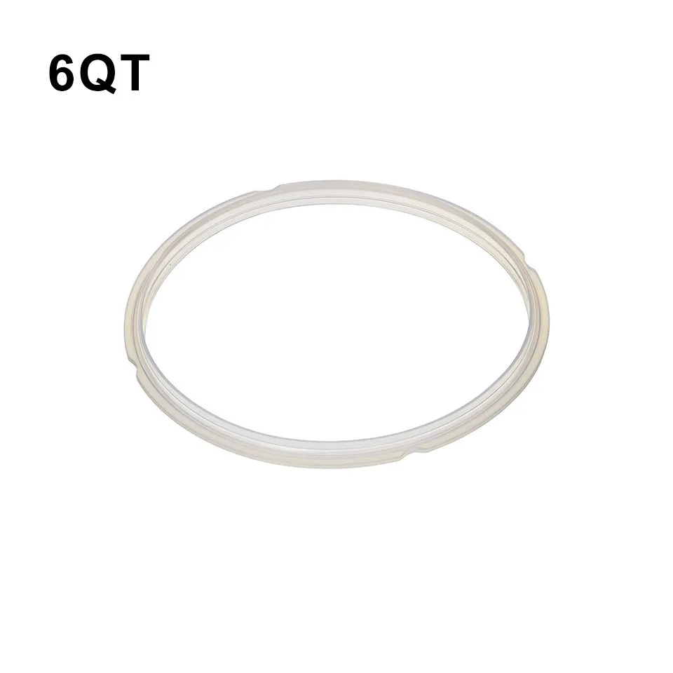 sealing ring for 6 qt instant pot - non-rubber replacement silicone seal  rings for 6 quart (qt) insta pot programmable pressure cooker duo60 lux60  csg60 duo50 - instapot accessories fit for 6qt 