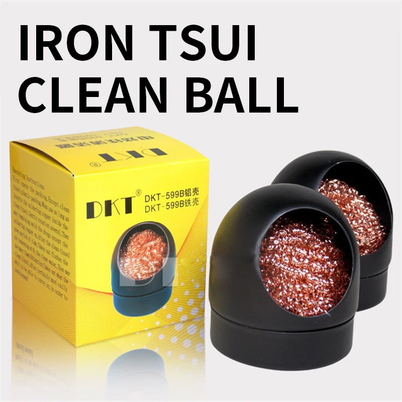 

Cleaning Ball Tool DKT599B Wire Ball Soldering Iron Tip Cleaning Soldering Tip Cleaner Tin Removing Soldering Iron Clean Ball
