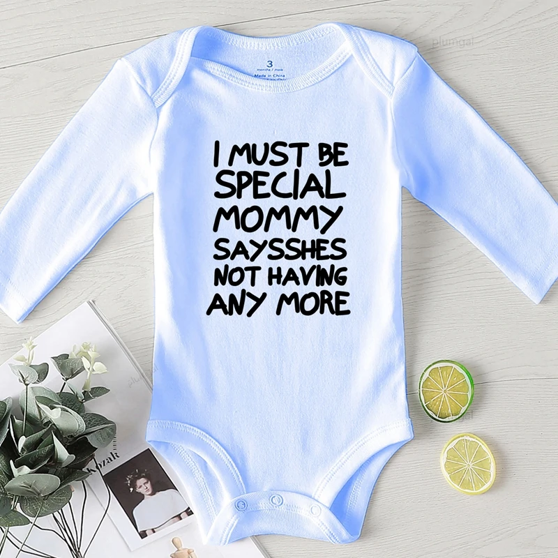 Товары для новорожденных Одежда малышей Комбинезон с надписью Mommy Disfrases Para Bebes