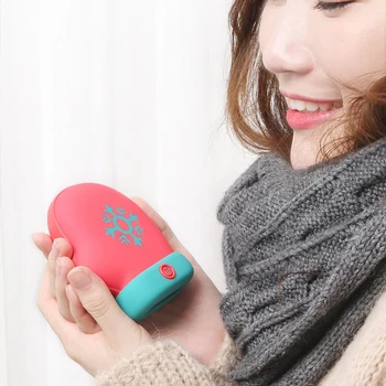 

Christmas Mini Electric Warmer Hand Warmers Rechargeable Pocket Heater Warming Can Be Used for Mobile Power Home Travel