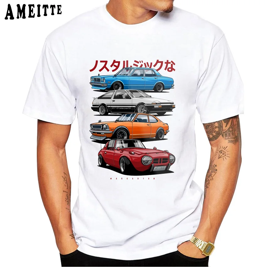 Новая летняя модная мужская футболка JDM Mix Civic CRX Integra Car с принтом повседневные