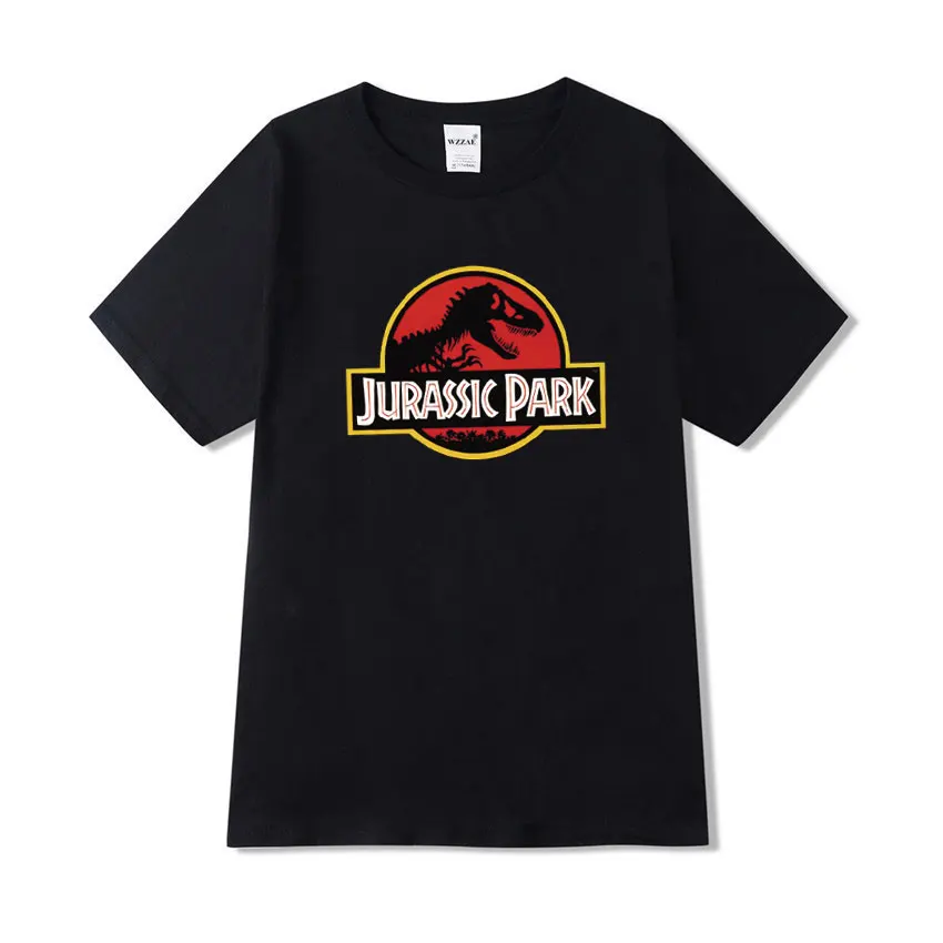 Black TX44 Jurassic Park женские футболки летняя футболка с короткими рукавами и буквенным принтом уличная Футболка женская футболка больших размеров женская S-2XL - Цвет: Black TX44