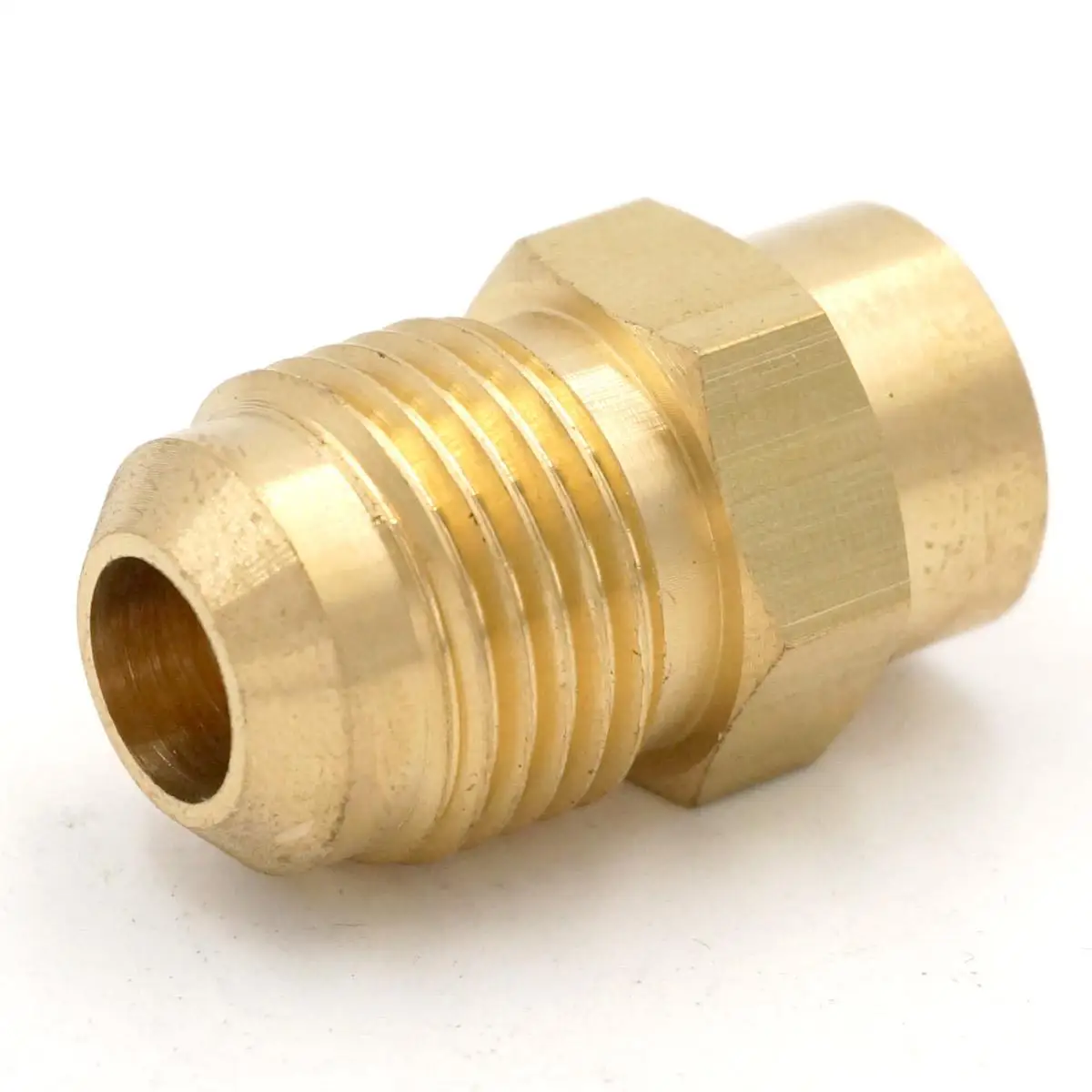 SAE Thread 5/8&quot-18 UNF Fit Tube OD 3/8&quot - 1/8&quot NPT Female Brass 45 Degree Pipe Fitting Adapter | Обустройство дома