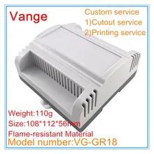 1 шт./лот вентиляционные отверстия Блок питания PLC корпус управления 108*112*56 мм ABS пластиковый корпус diy противопожарный материал НПС rail PCB