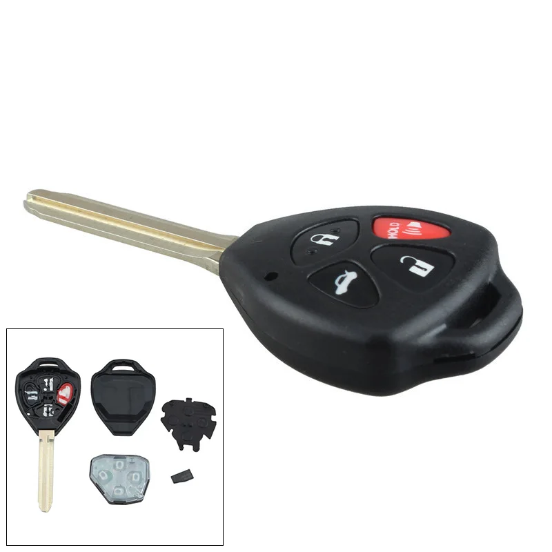 314Mhz 4 Button Remote Car Key Fob Transmitter Replacement with 67 Chip HYQ12BBY fit for Toyota RAV4 2006-2010 & Camry 2007-2010 |