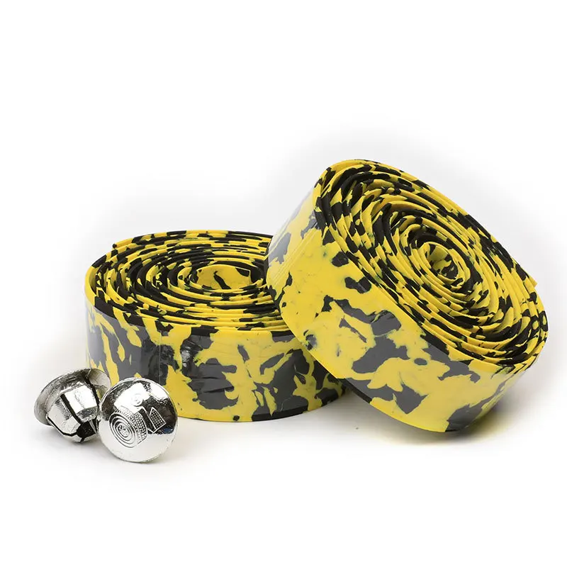 2PCS Bicycle Handlebar Tape Steering Wheel Cover Bike Cycling Handle Nonslip Belt Rubber Tape Cycling Bike Handlebar Accessories