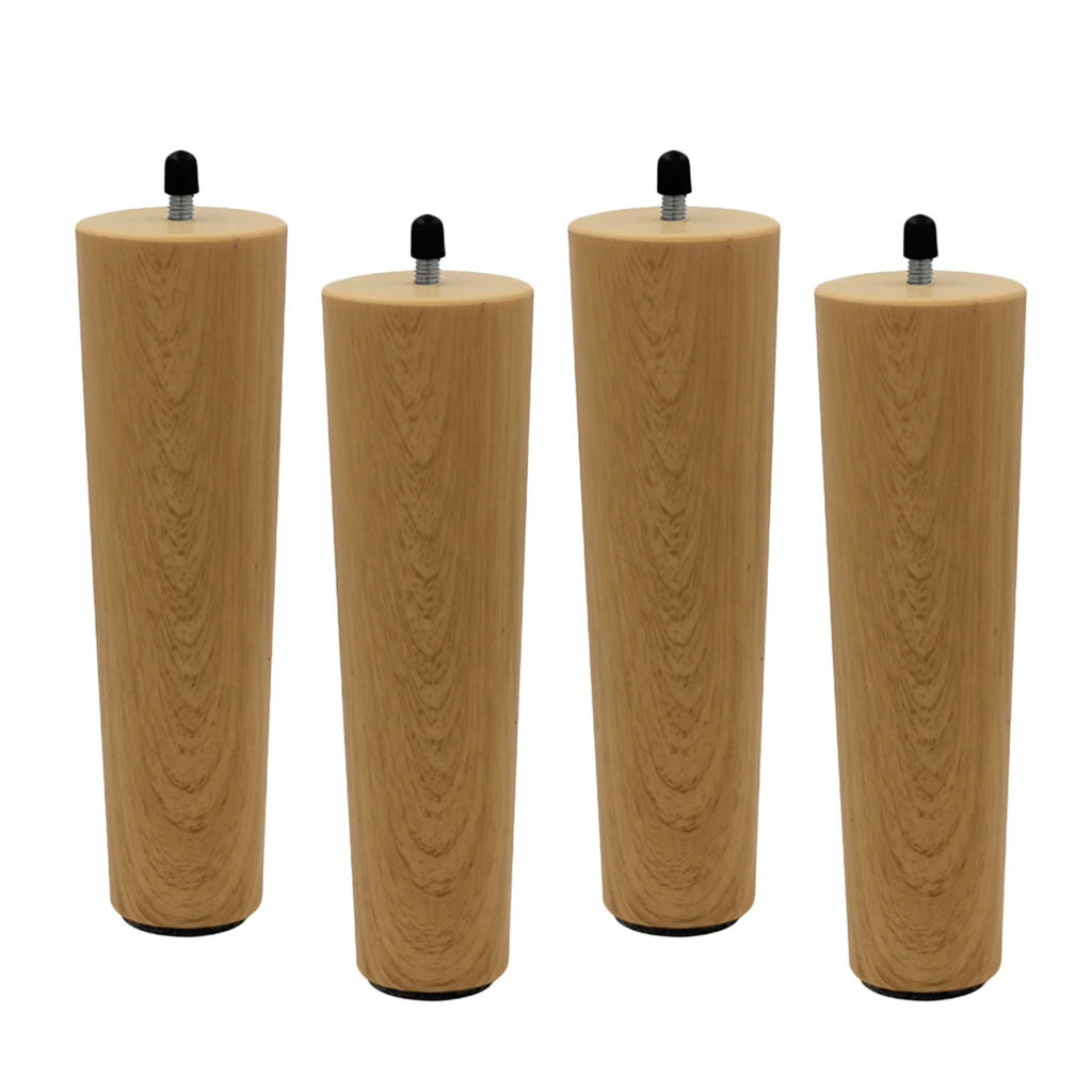 4pcs Wood Furniture Legs Modern Feet Great Replacement for Sofa, Couch, Bed, Coffee Ottoman TV Stand Loveseat