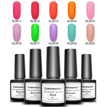

Lamemoria Dipping French Powder Nail Glitter Pigment Gradient Nail Natural 10ml Color Holographic Nail Art Decoration